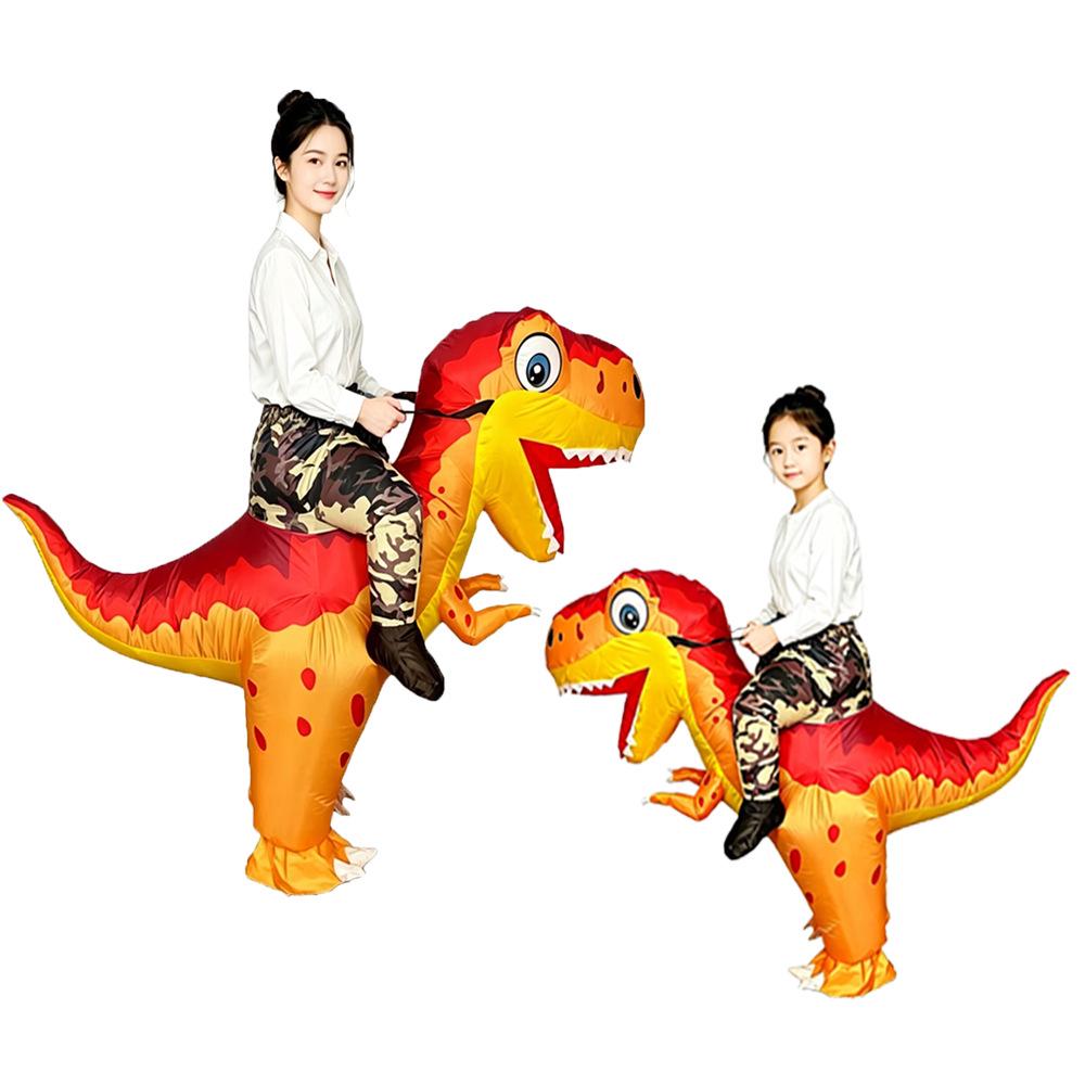 Velociraptor Inflatable Costume - Halloween T-Rex Cosplay & Creative Performance Outfit