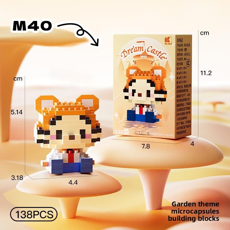 Melody Snow Lotso White Cartoon Micro Blocks Set For Children Toy Educational