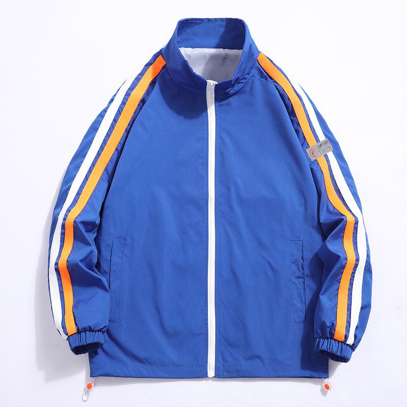 Jacket Men's Spring and Autumn New Men's Jacket Hong Kong Style Teen Casual Top Trend Stand-Up Collar Korean Version
