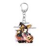 Anime Fashion Kamado Nezuko Cartoon Acrylic Keychain Pendant Charm Bag 5cm Jewelry Accessories Key Ring Gifts Toys for Friends