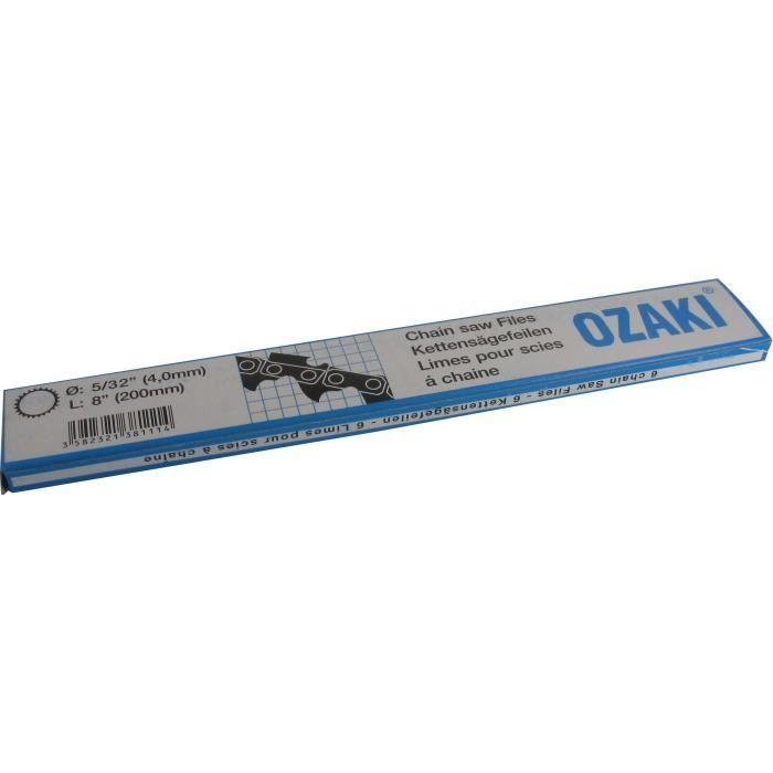 Limes Ronde - OZAKI - Ø: 4mm (5/32") - L: 15cm (6") - Boite De 6