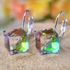 Creative and Stylish Colorful Square Earrings, Elegant Style of Women's Party Earrings, Holiday Gifts