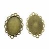 Accessories Parts Fit 18x25mm Oval Glass Cabochon Base Tray Bezel Wedding Jewelry Findings QA039