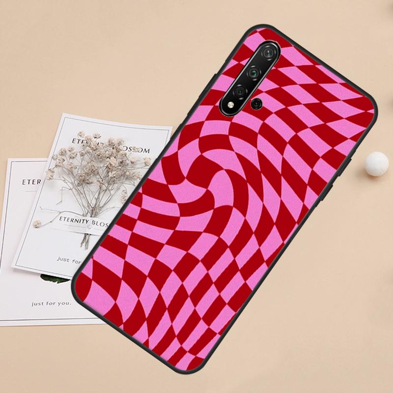 Crazy Checkered For Huawei Nova 10 9 SE 3i 7i 8i 11i 12i Y60 Y61 Y70 Y72 Y73 Y90 Y91 P20 P40 P30 Lite Case