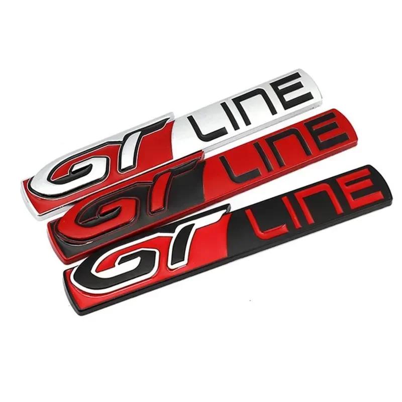 SKTF2 For Peugeot GT Line Logo 308 508 Rear Boot Tailgate Emblem Side Fender Badge Decals 3008 5008 Renault KIA Stickers Stinger