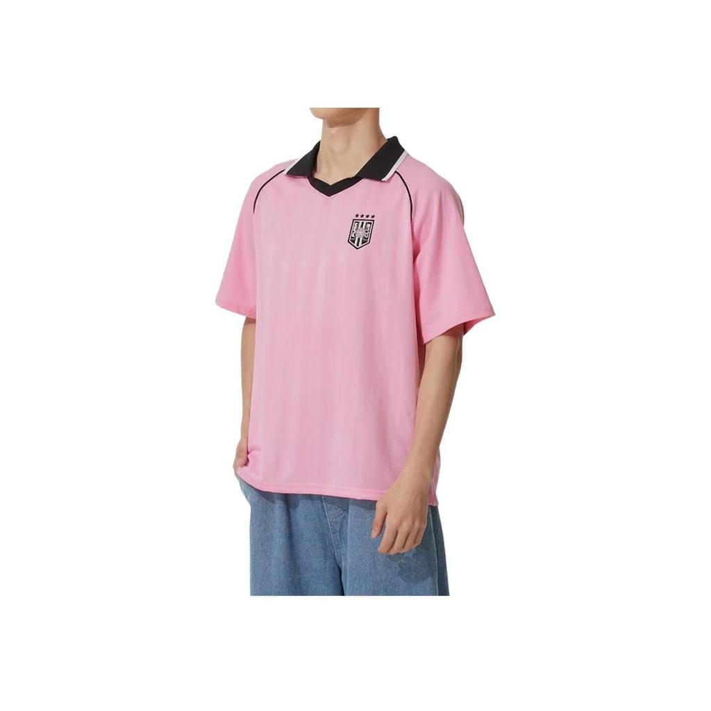 Puma Fashionable Versatile Soft Loose Short Sleeve Polo Shirt Unisex Polo Shirts Pink 633071-90