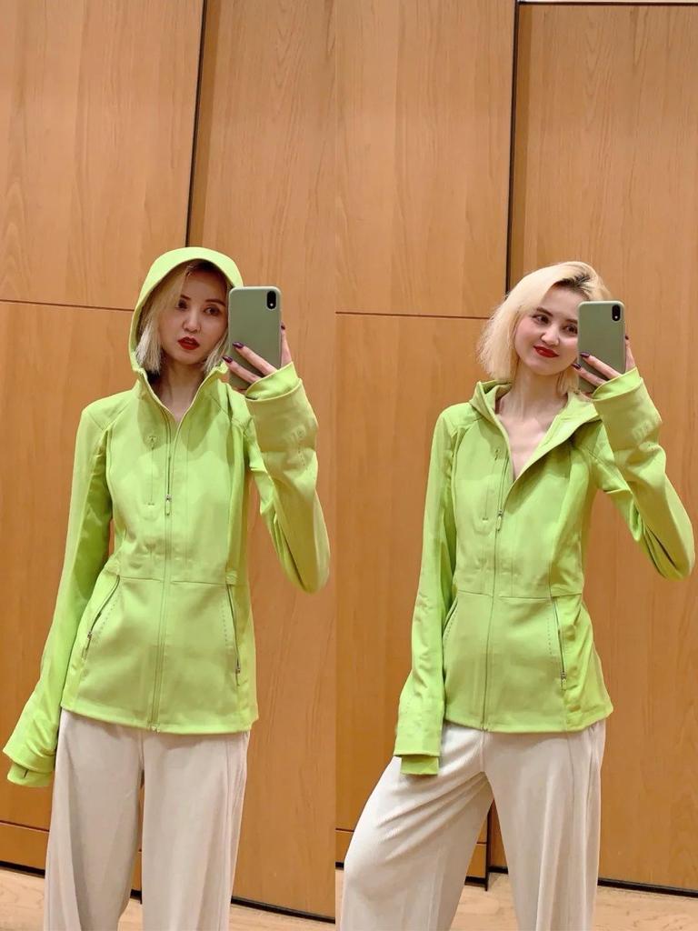 Lulu-X Women's Waterproof Hooded Softshell Rain Jacket with Fleece Lining