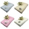 Baby Newborn Soft Warm Cotton Solid Color Knitted Crochet Rectangle Blankets