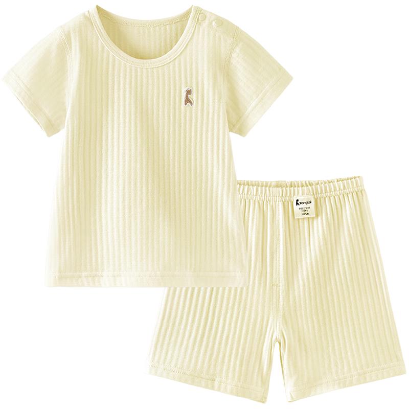 Tongtai Unisex Bawełniany Krótki Rękaw Zestaw dla Niemowląt