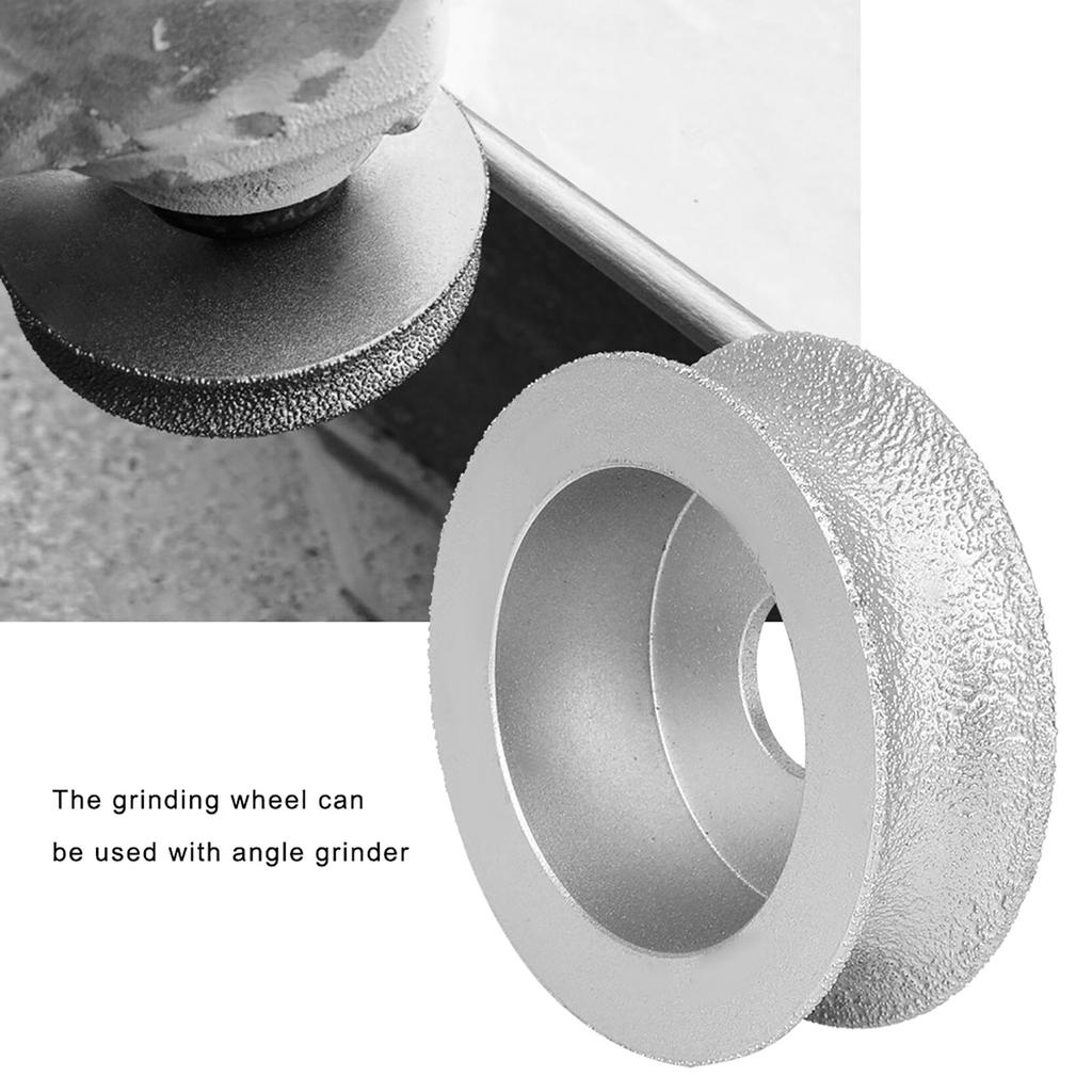 7.3cm Brazed Grinding Wheel Concave Abrasive Wheel for Stone Marble