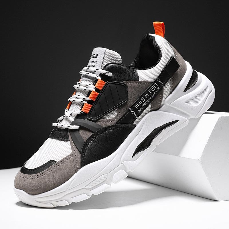 Novos sapatos da moda combinados, sapatos casuais esportivos, sapatos masculinos de corrida