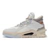 Li Ning Premium Fabric Synthetic Leather Suede Reflective Resilient Non-Slip Wear-Resistant Mid-Top Sneakers Men Sneakers Micro-Crystal-Gray AGCR267-1