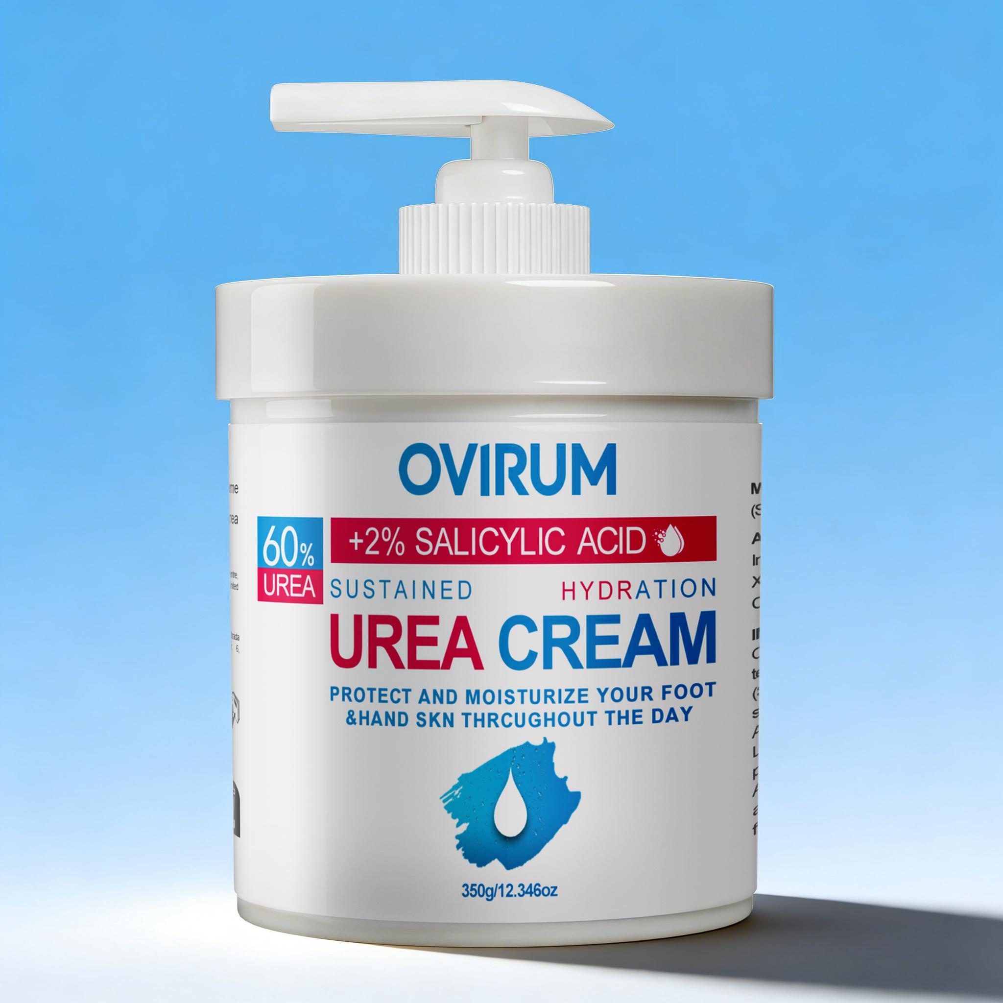 Крем с 60% мочевины для потрескавшихся стоп и рук, с витамином E, быстро впитывается, придает сияние, смягчает и разглаживает грубую, толстую, потрескавшуюся кожу, 350 г