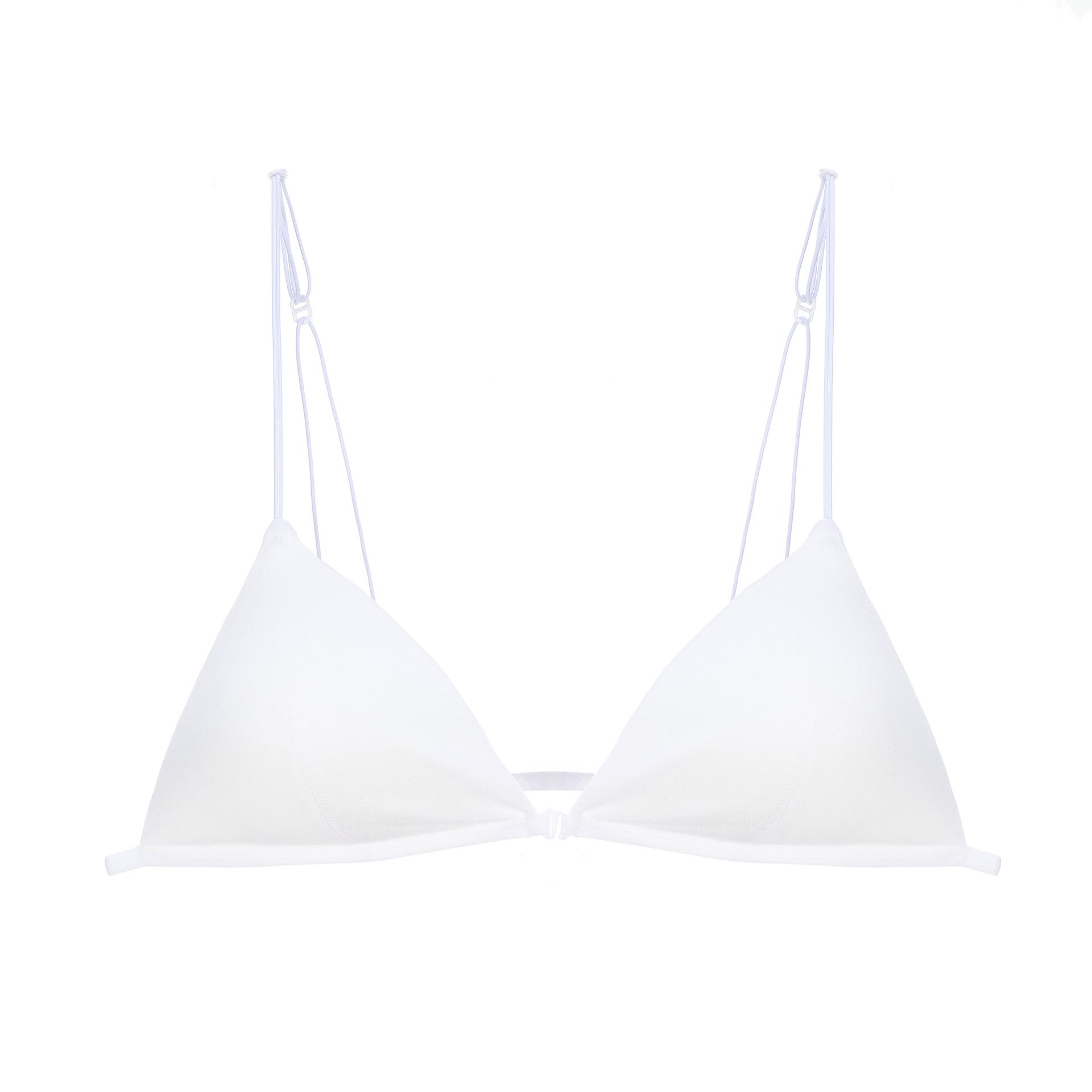 

Бесшовный треугольный бюстгальтер на тонких бретелях с подушечками и застежкой спереди Single Bra S