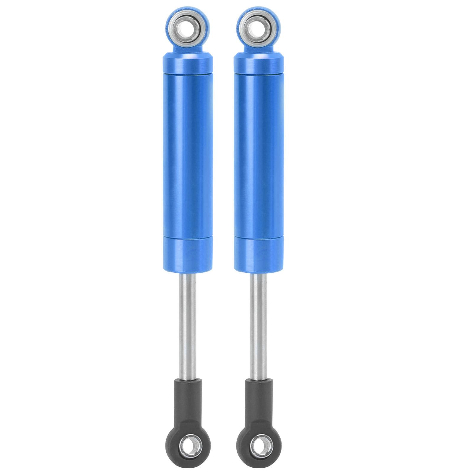 

2Pcs RC 80mm Aluminum Builtin Spring Shock Absorber Damper for TRAXXAS SLASH 2WD RC Car(Blue ) синій