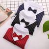 Dog Tuxedo Formal Dog Suit Shirt with Bow Tie Pet Stripe Suit for Wedding Birthday Party Puppy Prince Costume for French Bulldog