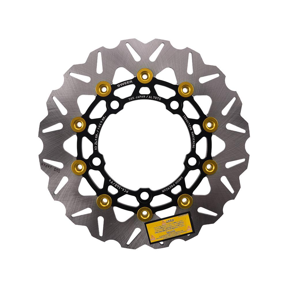 

For HONDA PCX160 Pcx160 Motorcycle Accessories Front Wheel 267mm Brake Disc Rotor Modified Brake Calipers Pump Adapters золотий
