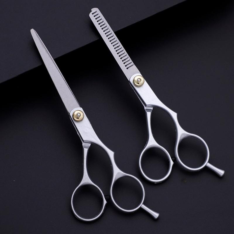 5.5-inch Hair Scissors Stainless Steel Hair Scissors Flat Tooth Scissors Tooth Scissors Thinning Scissors Hair Scissors