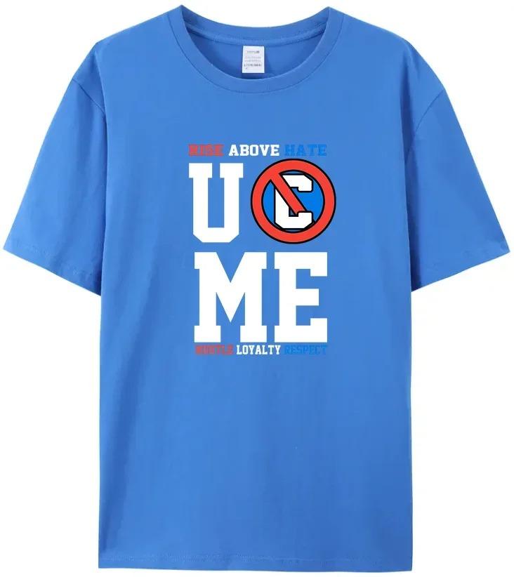 Wrestling T-Shirt John Cena Casual Men's Women's High Quality T-shirt RISE ABOVE HATE UC ME HUSTLE LOYALTY RESPECT Printed Tee