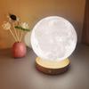 Rotating Moon Lamp Night Light—Creative Bedside Atmosphere Lamp for Bedroom or Desk