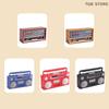 1Pcs ABS Mini Nostalgic Radio Recorder Model Dollhouse Mini Ornaments Toy Decorations
