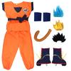 Kids Anime Son Goku Cosplay Costumes Krillin Training Clothes Superhero Outfits with Super Saiyan Wig Comic Con Party Costume