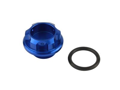 POSH 500005-01 Motorcycle Goods Machine Filler Cap M24 X P3.0 Blue