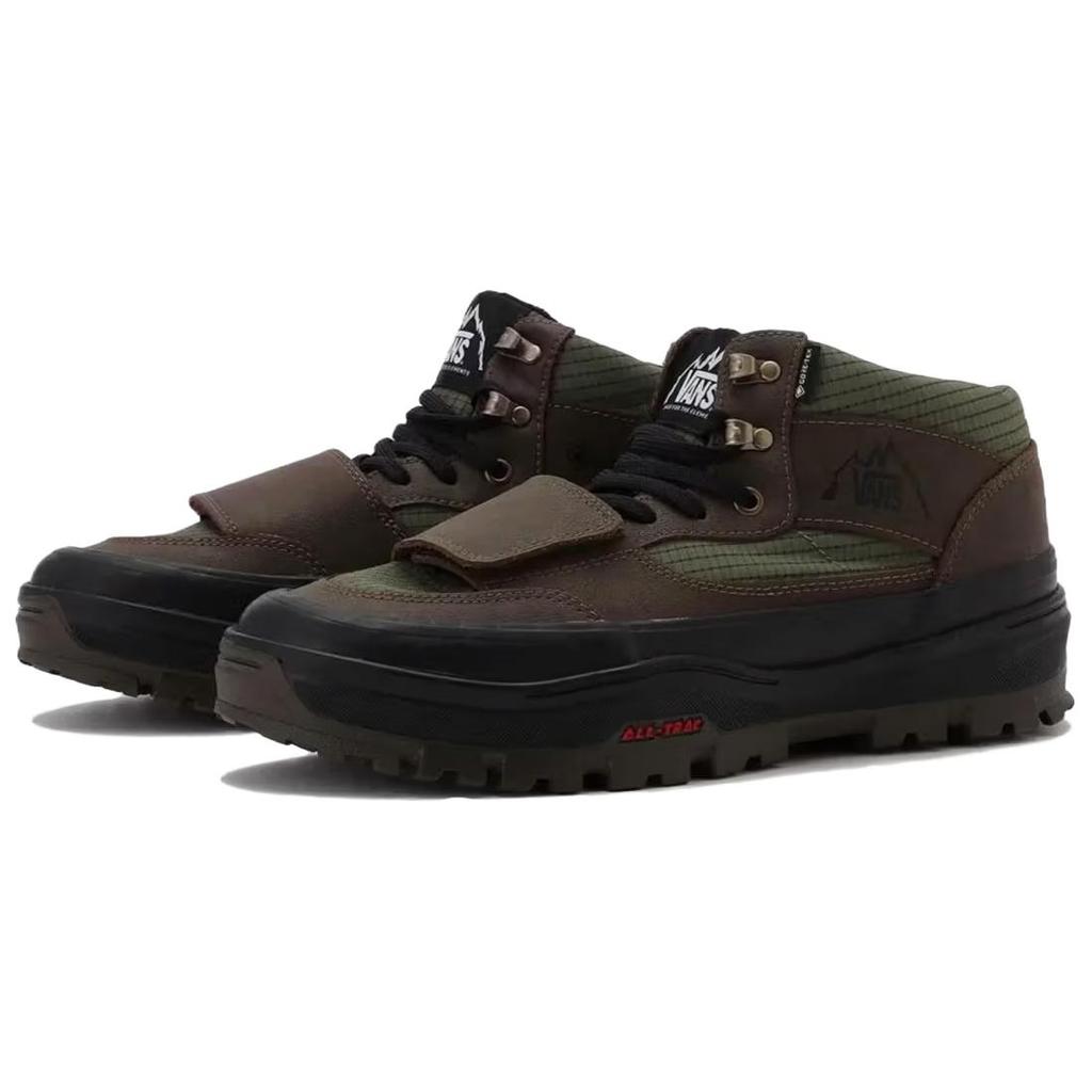 Vans Mountain GORE-TEX Comfortable Waterproof Breathable Supportive Warm Mid-Top Lifestyle Casual Shoes Unisex Sneakers Brown Green VN000DAYF87