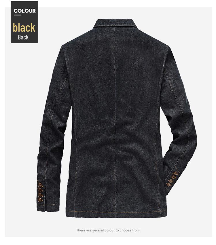 Jaqueta Masculina Urbana Slim Fit Jeans com Lapela - Coleção Primavera/Outono.