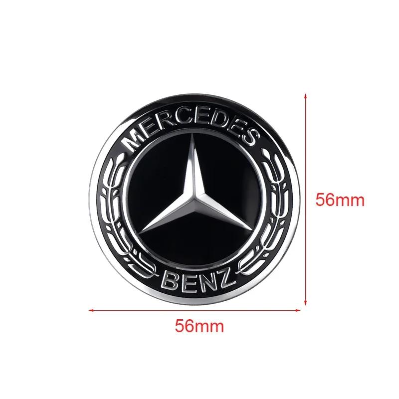 AMG W220 For Benz Hot 4Pcs 56mm Car Styling Wheel Hub Cap Stickera Car Refit Accessories for Mercedes Benz Amg W205 W211 W204 W2