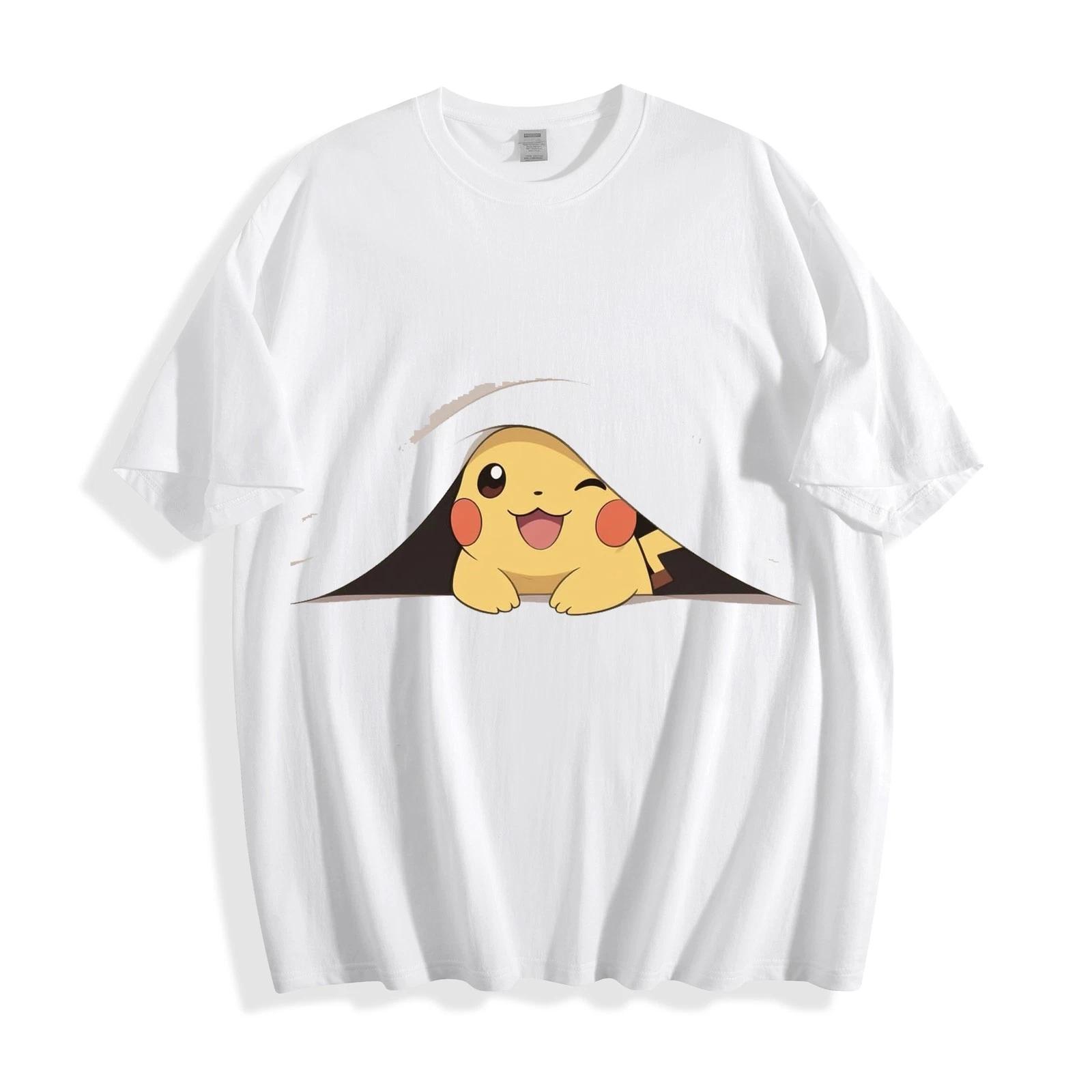 Pokémon Pikachu Peeking Under Blanket T-Shirt XXXXL