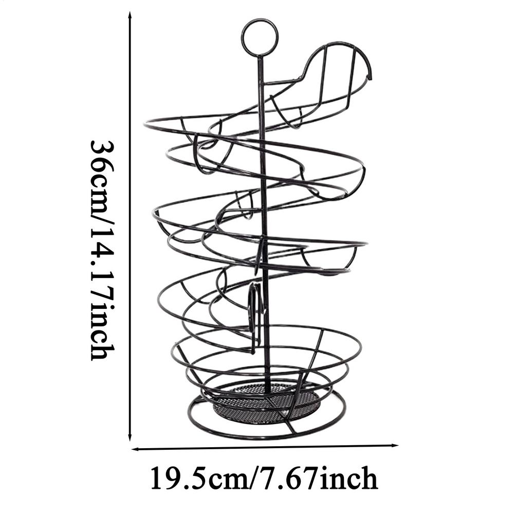 Стойка для хранения яиц спиральная стойка для яиц стеллаж-диспенсер для яиц Skelter Deluxe многофункциональная стойка для хранения корзин чёрный 6870₽