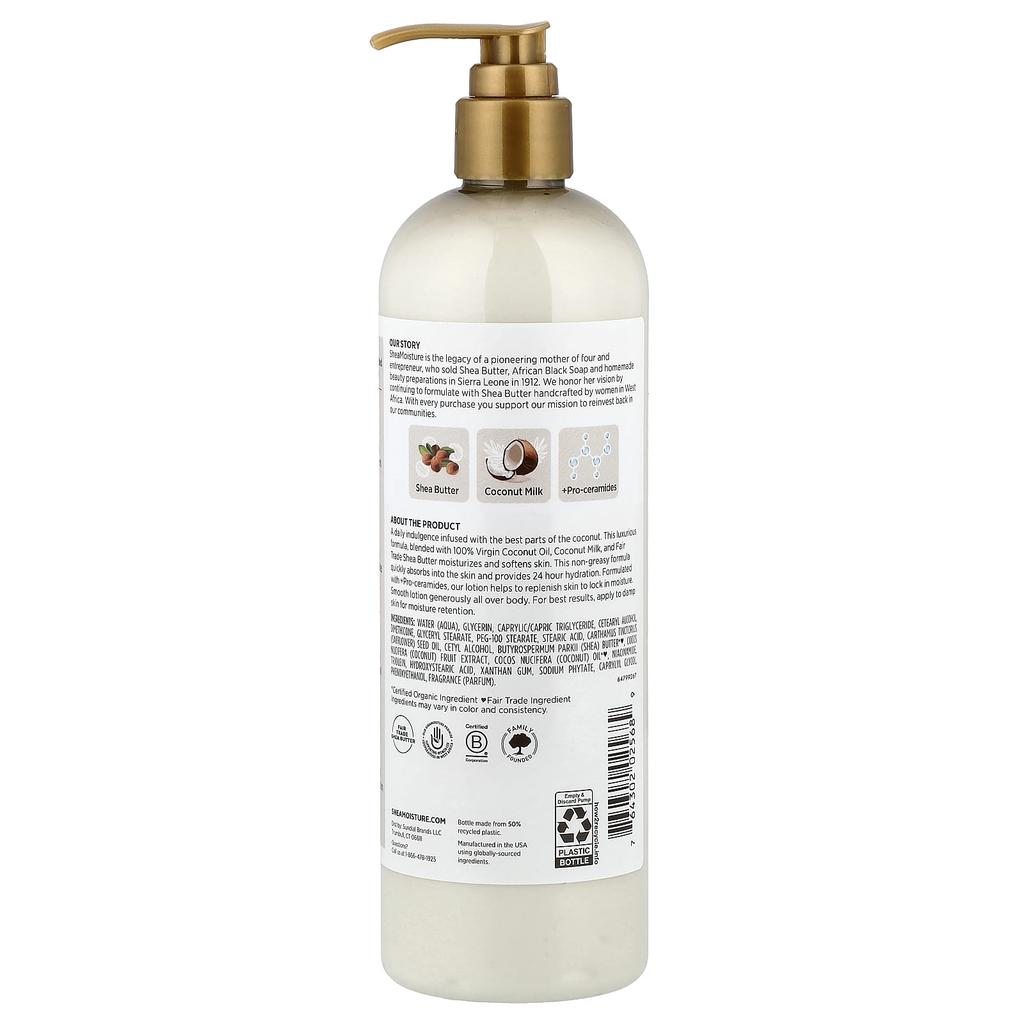 SheaMoisture Daily Hydration Body Lotion, 100% Virgin Coconut Oil, 473ml (16 fl oz)