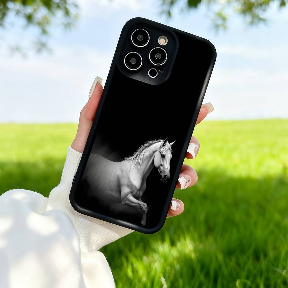 Horse TPU Phone Case For IPhone 17 16 15 14 13 12 11 Pro Plus Max Protection Cover