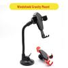 Multifunctional Car Phone Holder with Suction Cup and Long Rod for Windshield Navigation