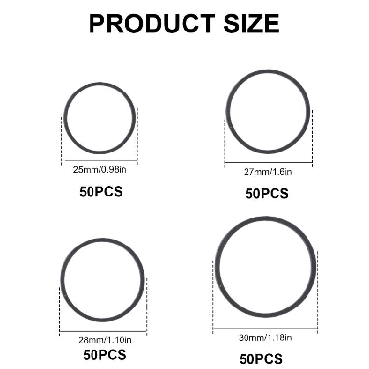 Mașină de Casetă Curea Cauciuc Lată 25/27/28/30mm Diametru pentru Acționare Recorder Casetă 50 BUC