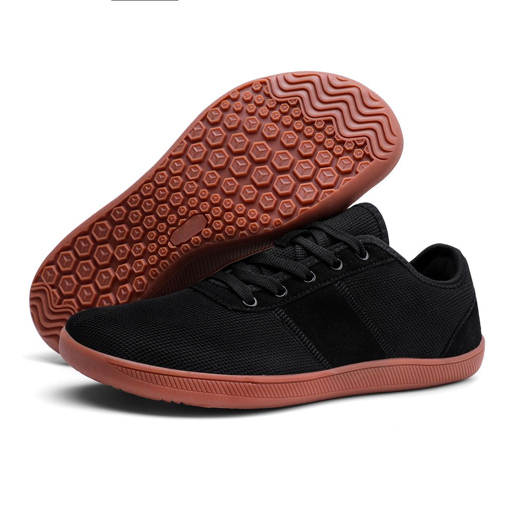 Wide-headed men's new fly-woven one-pedal minimalist walking shoes casual women's minimalist sneakers barefoot shoes