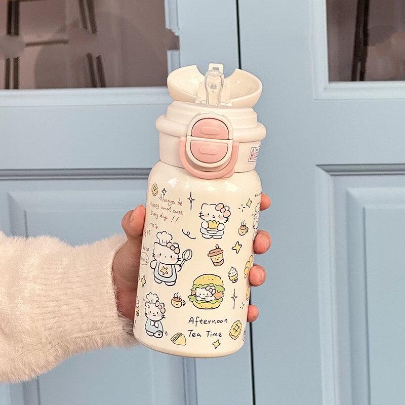 Shangqi 500ml Insulated Stainless Steel Tumbler with Straw and Handle