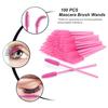 Conjunto de suministros de extensión de pestañas, microcepillo, cinta, anillo de pegamento, parches para ojos, varillas para rímel desechables, aplicador, herramienta para pestañas