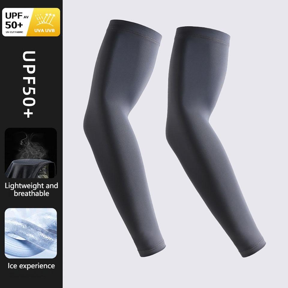 1Pair Summer Ice Sleeves Breathable Quick Dry UV Protection Sleeve Ice Fabric Sunscreen Outdoor Sport Cycling Men Women