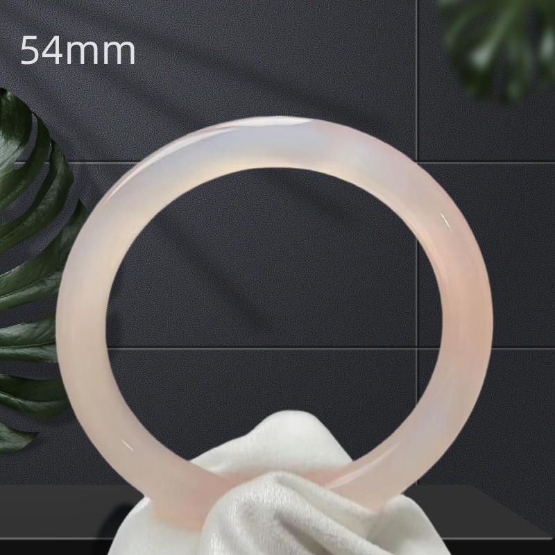 

Розовый лотос из афганского нефрита, женский прозрачный розовый модный браслет из нефрита 54mm