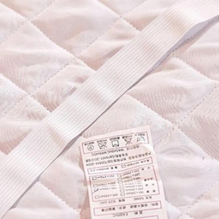 Luxury Green Quilted Bedspread On The Bed Queen Bed Skirt Single-piece Anti-slip Bed Sheet with 45cm Height Skirt Home Textiles