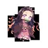 Demon Slayer Keychain Cute Anime Keychain Ingenious Cartoon Key Ring Student Bag Charm Tanjiro Kamado Nezuko Hashira Gifts for