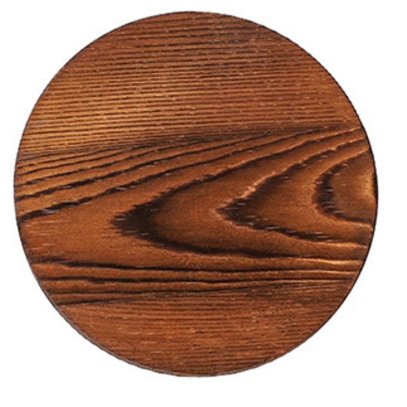 

Pine Wood Roasted Black Round Coasters Coffee Tea Coaster Heat Insulation High Temperature Resistant Non-Slip Durable Mats