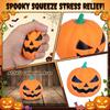 Halloween Pumpkin Squeeze Toy Stress Relief Fidget Sensory Toy for Kids and Adults Soft Decompression Toy Party Favor
