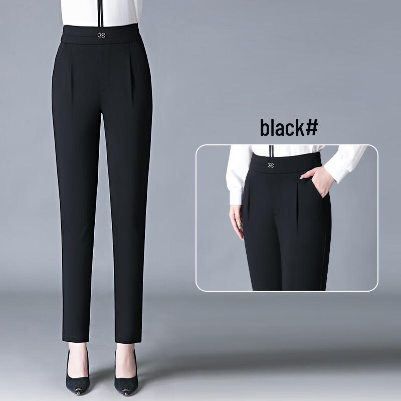 Hengyuanxiang Women's High-Waist Straight Leg Casual Pants