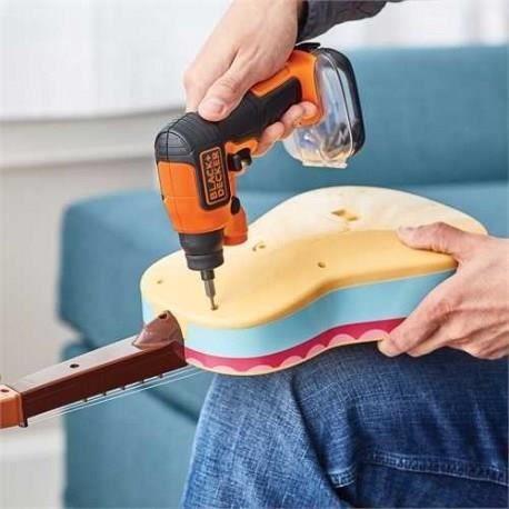 Electric Screwdriver - BLACK+DECKER - BDCSFS30C-QW - 3.6V - LED - with 31 Accessories