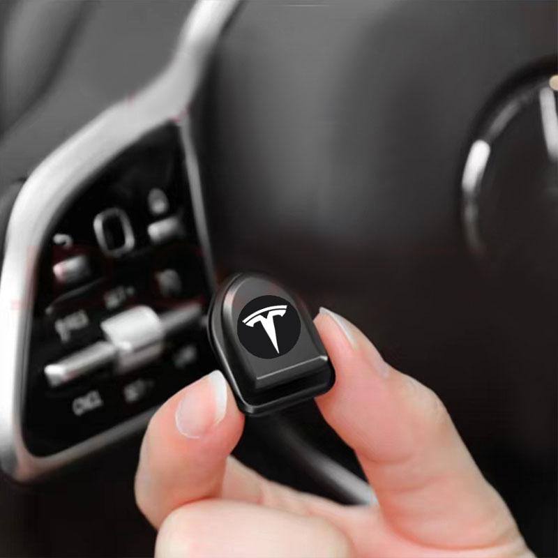 Mini Car Hooks Black Self Adhesive Invisible Hooks Interior Storage Holder For Tesla Model 3 Model S Model X Y Roadster Performance