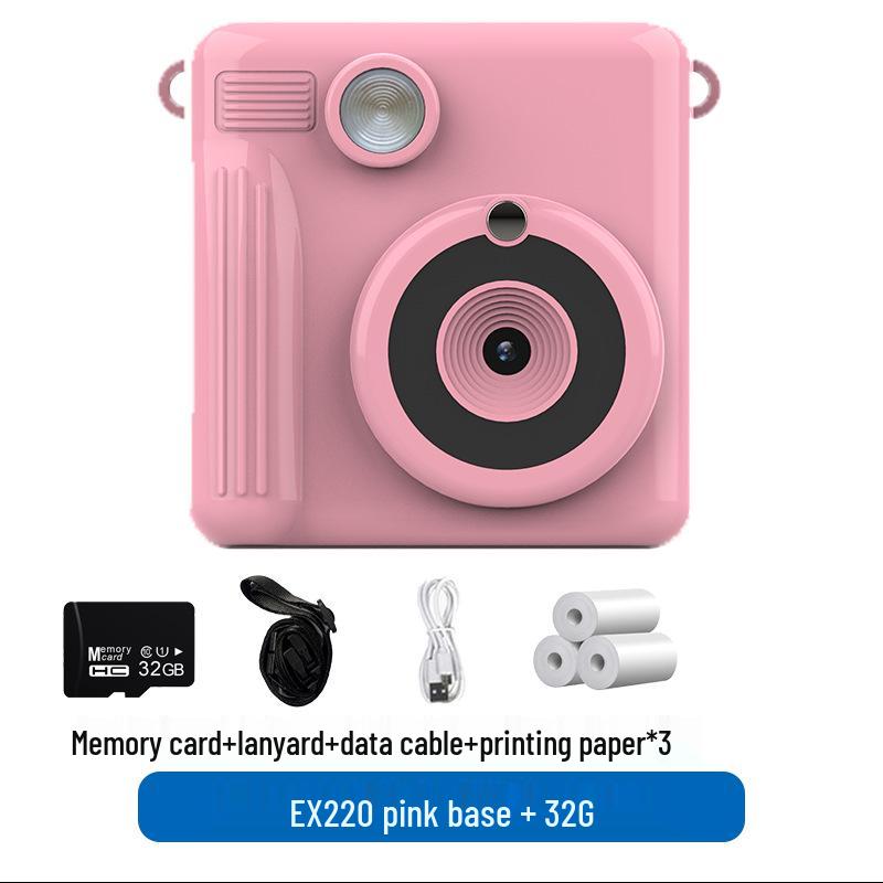 Dual Lens Kids' Instant Camera - Handheld SLR Toy for Outdoor Photography