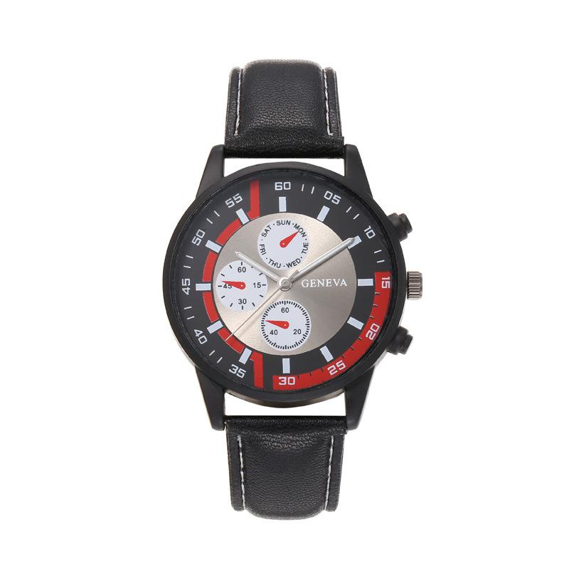 

Новые часы Zeppelin Watch Top из натуральной кожи, водонепроницаемые, деловые, повседневные, кварцевые, мужские часы красный